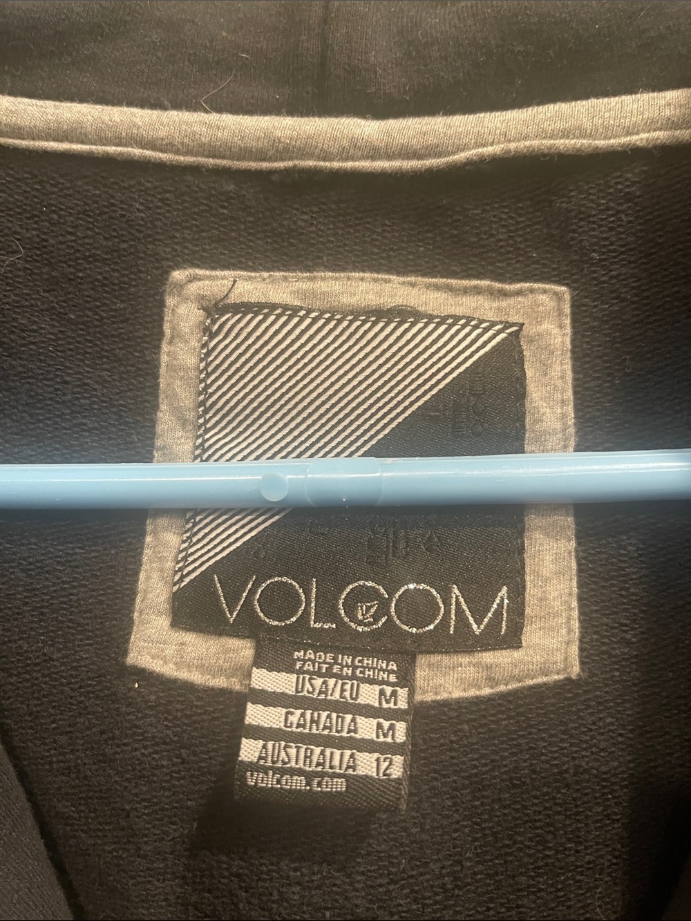 Volcom Black Hooded Button-Front Jacket - Picture 2 of 4